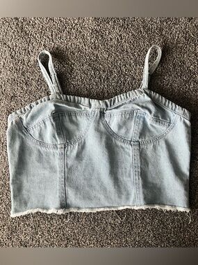 Japna Light Blue Denim Top